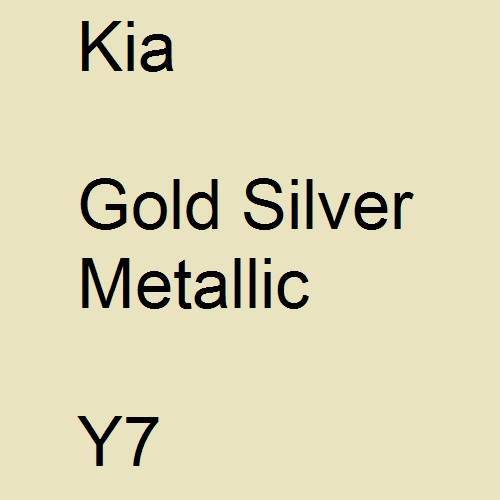 Kia, Gold Silver Metallic, Y7.